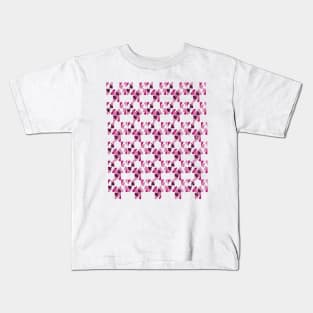 colorful pink shapes seamless pattern Kids T-Shirt